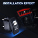 Kubota RTV / RTV-X / Sidekick Lighted Whip Illuminated Marine Rocker Switch 12V by Kemimoto